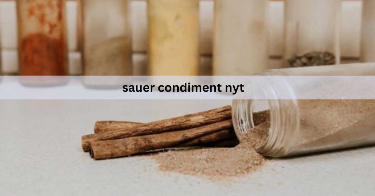 sauer condiment nyt