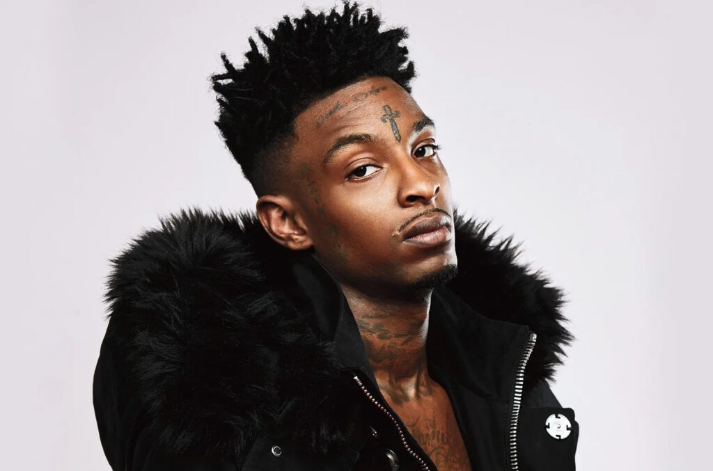 What are some popular images of 21 Savage?